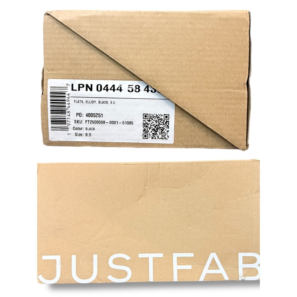 JustFab Ellidy Black Pointed Toe Mary Jane Flats Women Size 8.5 - Picture 5 of 16